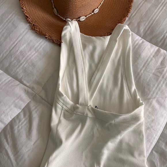 Styled By K White Ribbed Tank Top - Picture 2 of 3